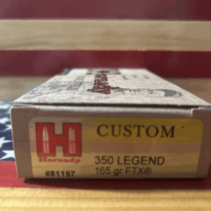 Hornady Custom 350 Legend 165grn FTX