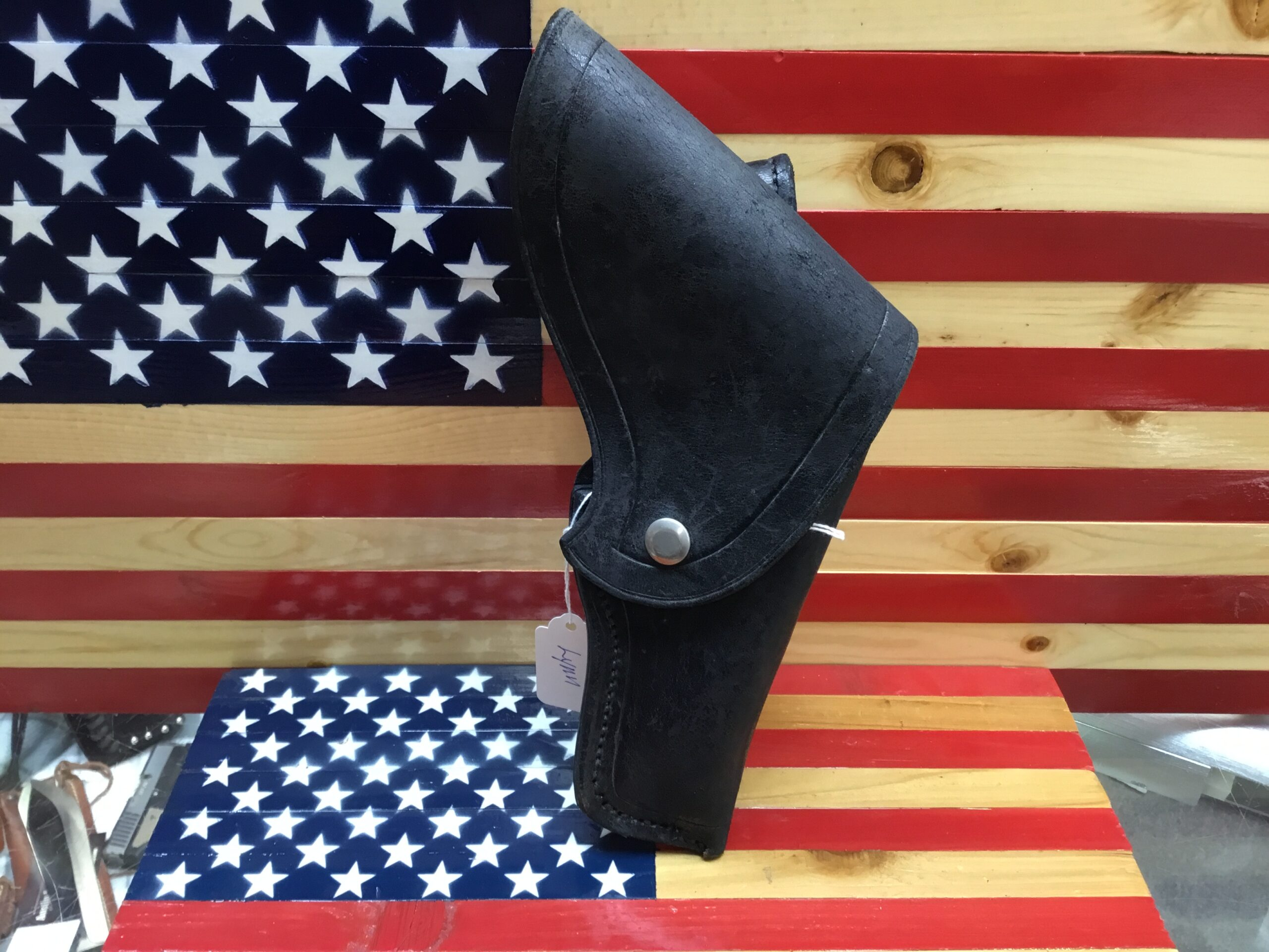 Swan’s Leather RH Black Flap Holster