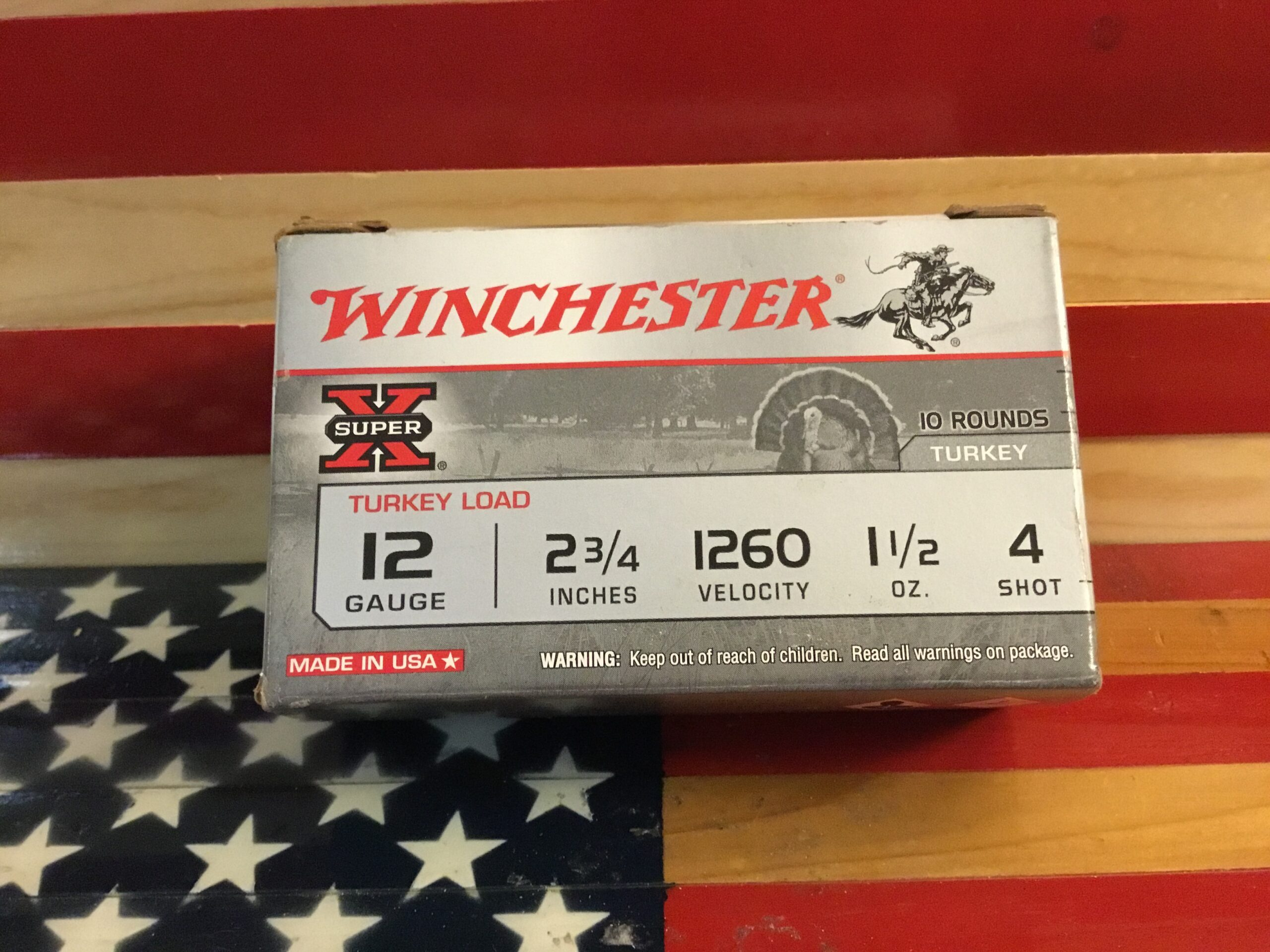 Winchester Super-X Turkey Load 12ga 2 3/4” #4 Shot