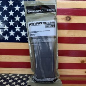 Magpul PMAG 30 AR/M4 magazine on American flag