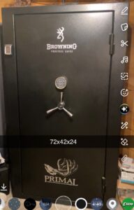 Browning ProSteel gun safe with electronic keypad lock