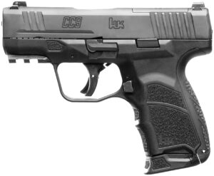 Black HK CC9 compact handgun on white background