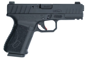 Black TriStar 9mm semi-automatic pistol side view