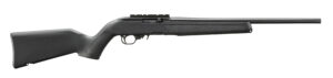 Black Ruger bolt-action rifle with synthetic stock